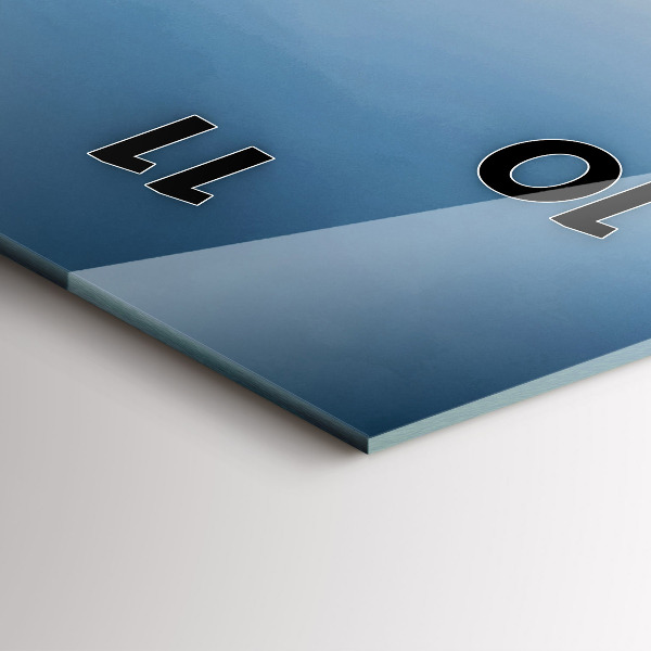 Vertikální skleněné hodiny Maják