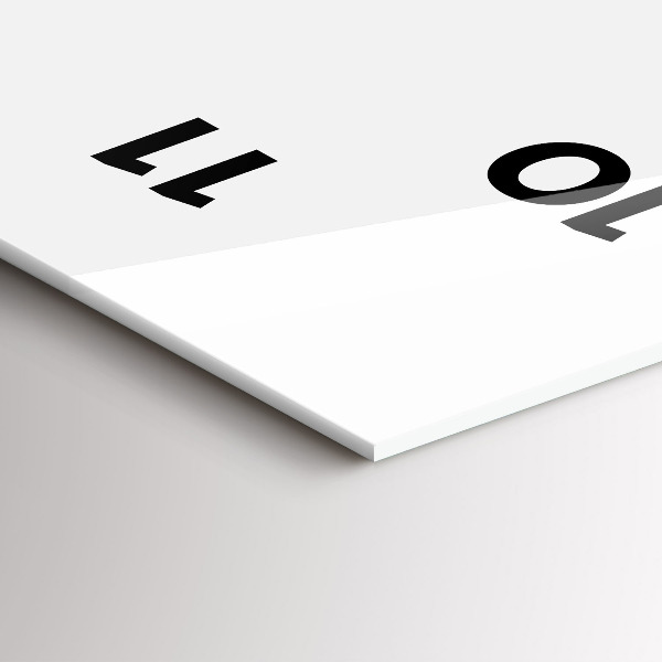 Vertikální skleněné hodiny Květiny na louce