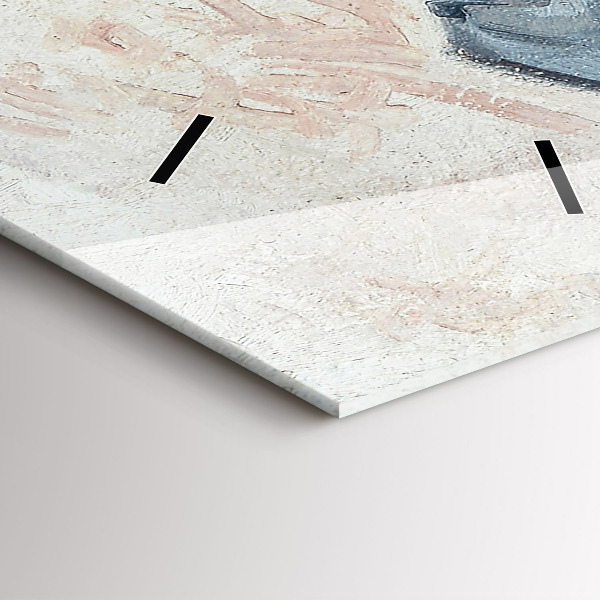 Vertikální skleněné hodiny Abstraktní malba