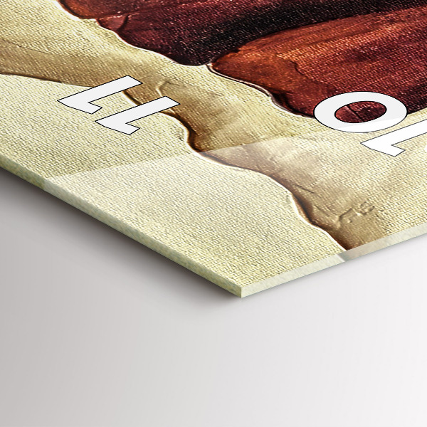 Vertikální skleněné hodiny Malované máky