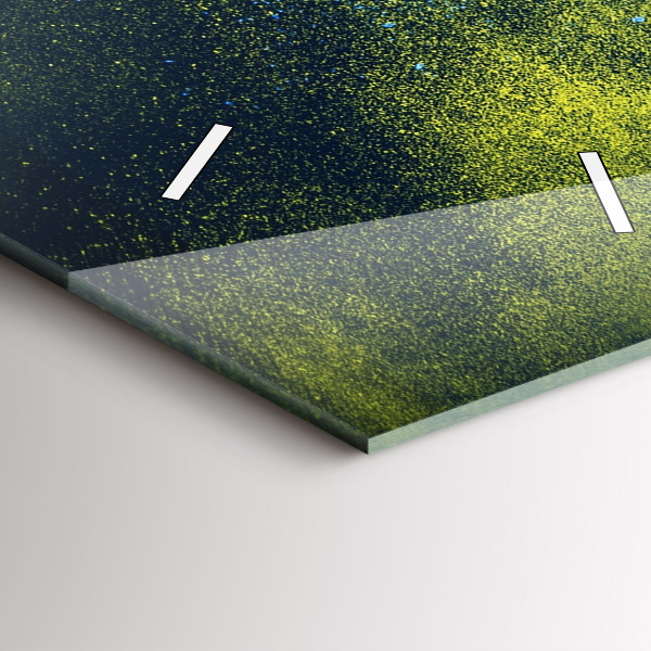 Vertikální nástěnné hodiny Barevný papoušek