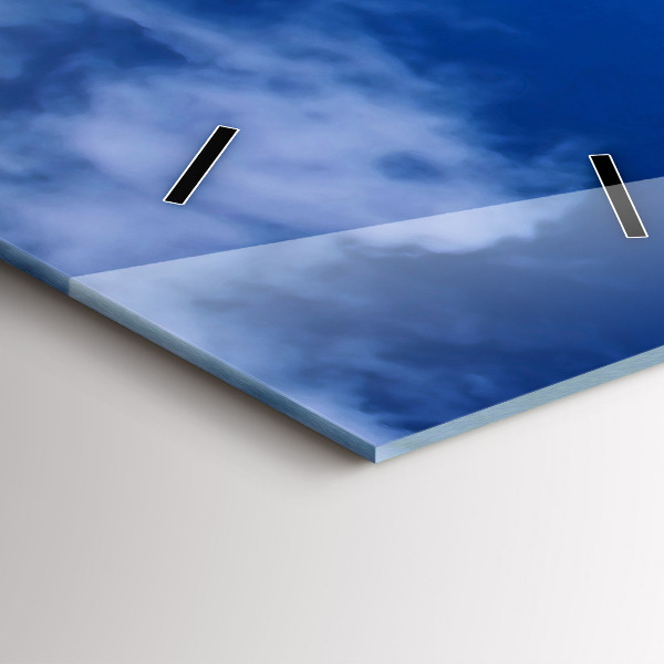 Vertikální skleněné hodiny Maják