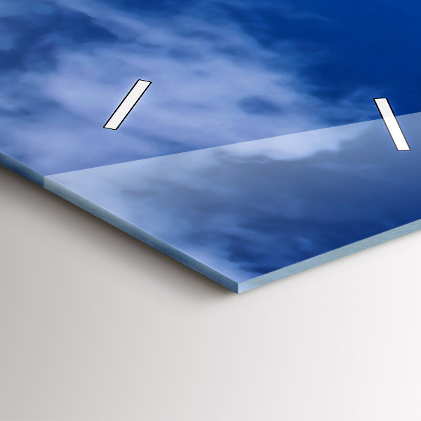 Vertikální skleněné hodiny Maják