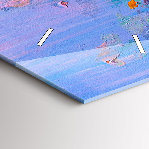 Vertikální nástěnné hodiny Květiny ve váze