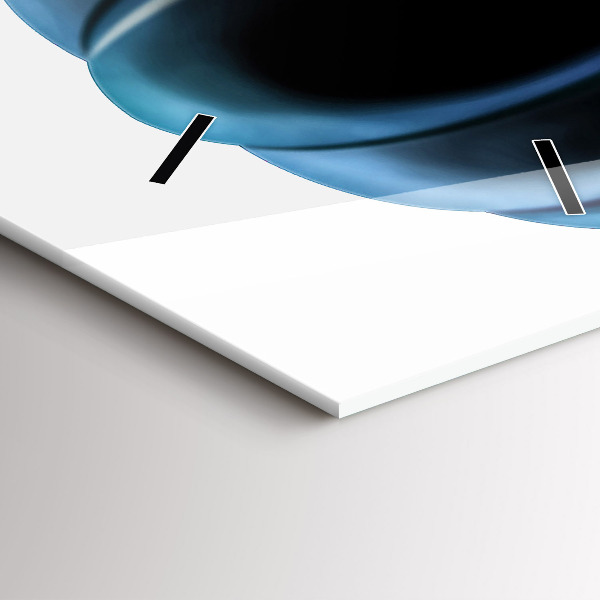 Vertikální skleněné hodiny Balón na obloze