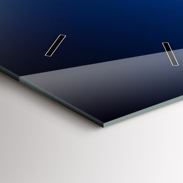 Vertikální skleněné hodiny Letadlo a mraky