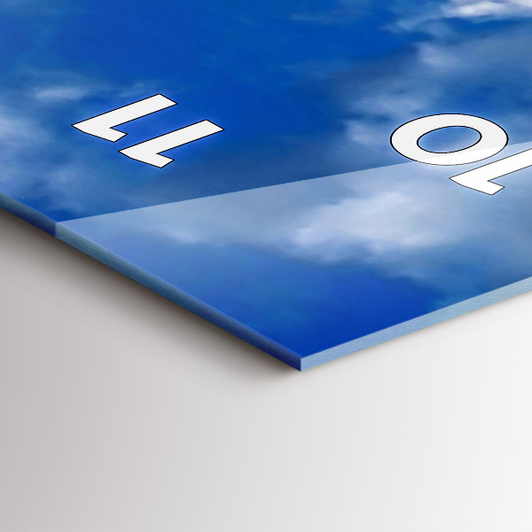 Vertikální skleněné hodiny Francie Eiffelova věž