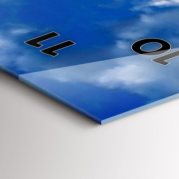 Vertikální skleněné hodiny Francie Eiffelova věž