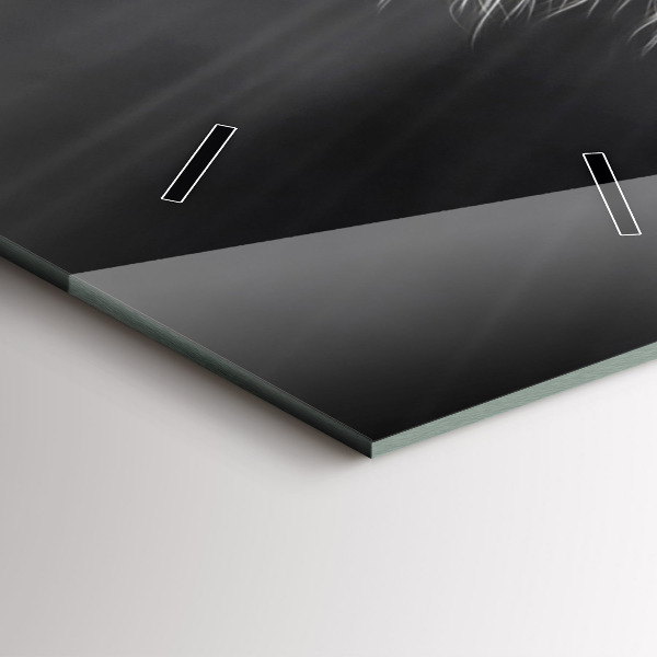 Vertikální skleněné hodiny Cválající kůň