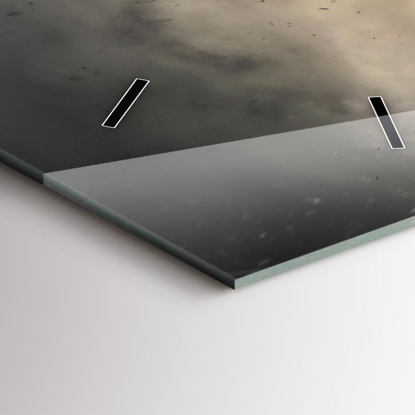 Vertikální skleněné hodiny Síla pěstí