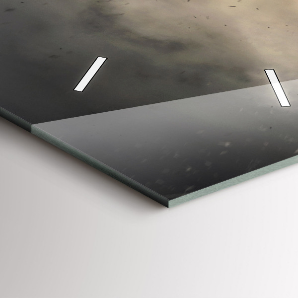 Vertikální skleněné hodiny Síla pěstí