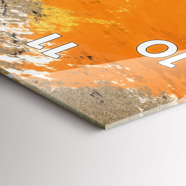 Vertikální skleněné hodiny Portrét ženy abstraktní