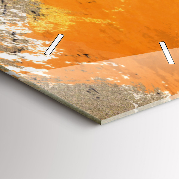 Vertikální skleněné hodiny Portrét ženy abstraktní