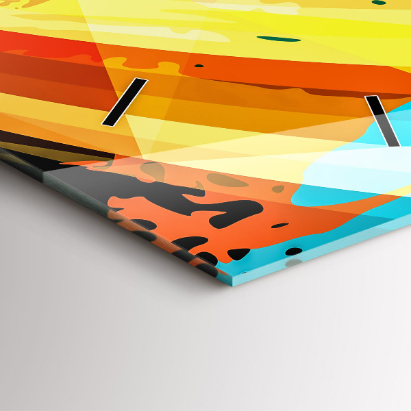 Vertikální skleněné hodiny Abstraktní pozadí