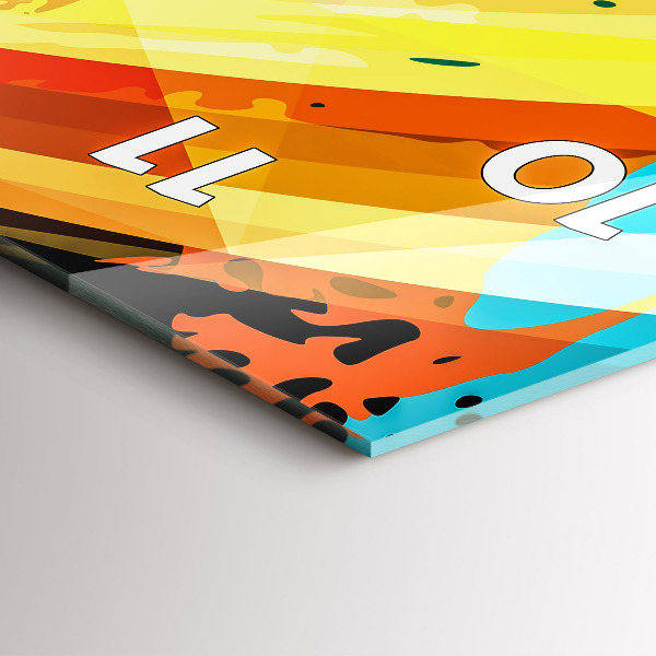 Vertikální skleněné hodiny Abstraktní pozadí