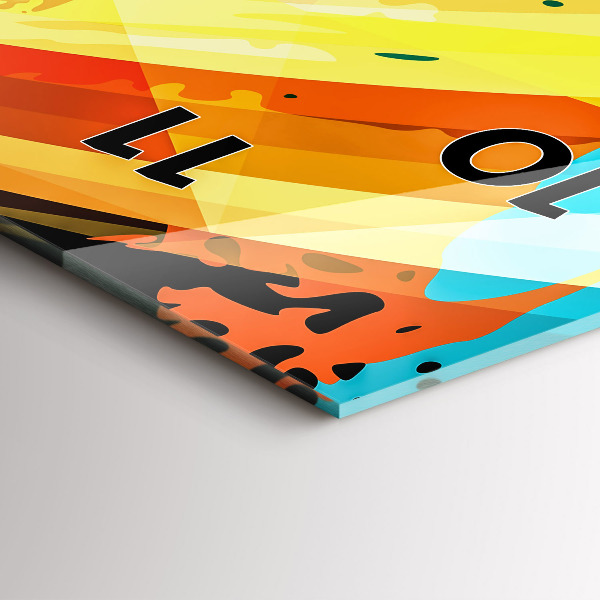 Vertikální skleněné hodiny Abstraktní pozadí