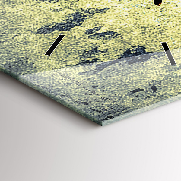 Vertikální skleněné hodiny Motýl ve stylu vintage