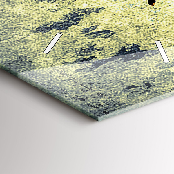 Vertikální skleněné hodiny Motýl ve stylu vintage