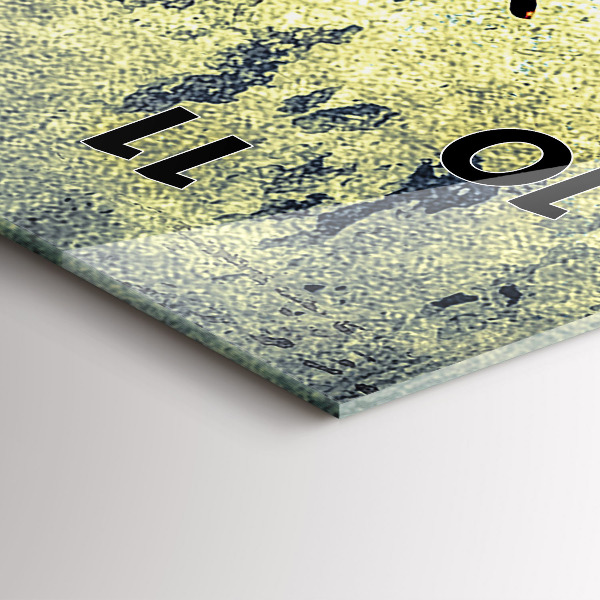 Vertikální skleněné hodiny Motýl ve stylu vintage