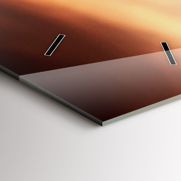 Vertikální skleněné hodiny Mušle na pláži