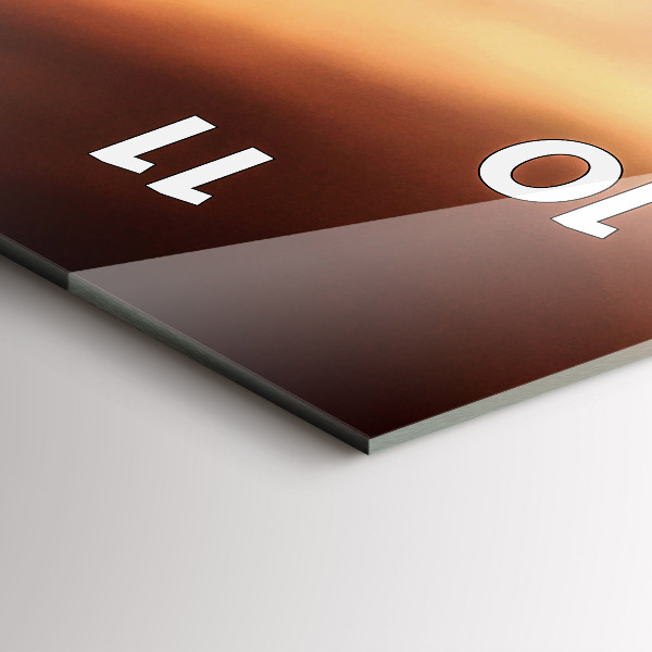 Vertikální skleněné hodiny Mušle na pláži