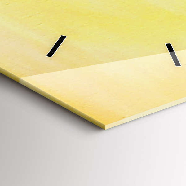 Vertikální skleněné hodiny Jeřábi při západu slunce