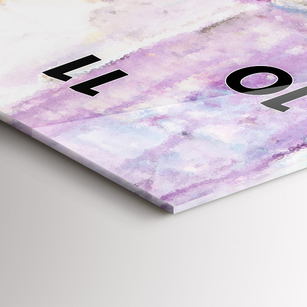 Vertikální skleněné hodiny Příprava baletky