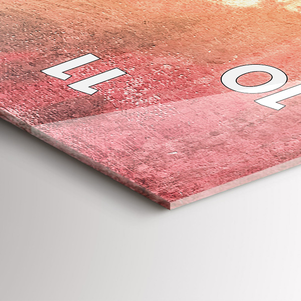 Vertikální skleněné hodiny Mladý zamilovaný pár