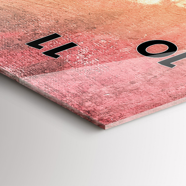 Vertikální skleněné hodiny Mladý zamilovaný pár