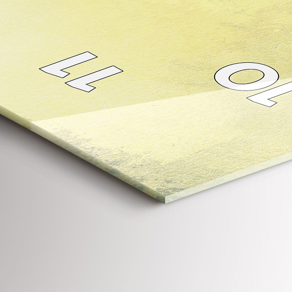 Vertikální skleněné hodiny Rybářská vesnice