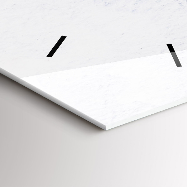 Vertikální skleněné hodiny Létající ptáci