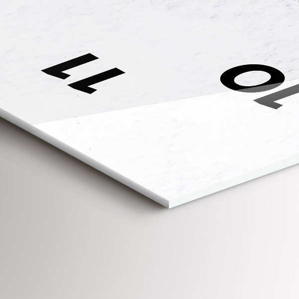 Vertikální skleněné hodiny Létající ptáci