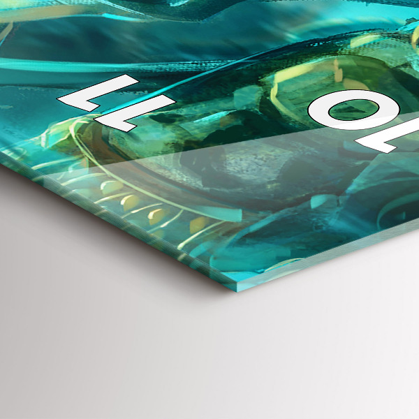 Vertikální skleněné hodiny Děti v lese