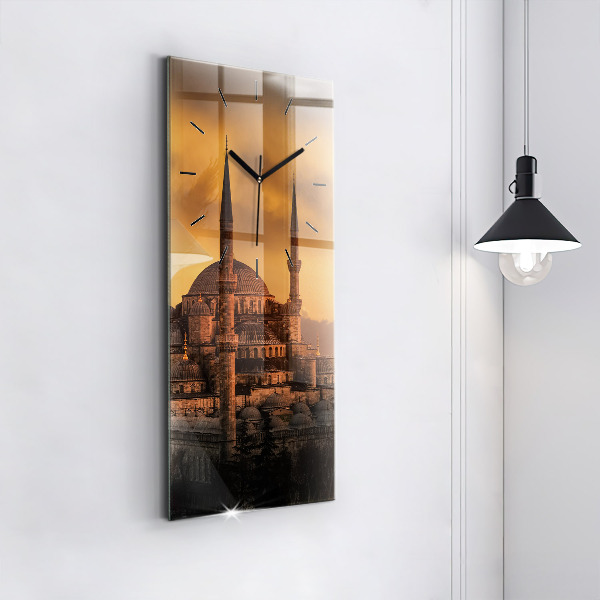 Vertikální skleněné hodiny Istanbulská mešita