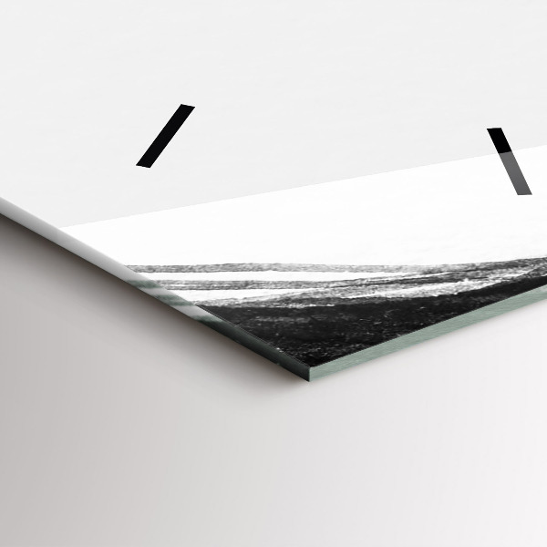 Vertikální skleněné hodiny Portrét ženy