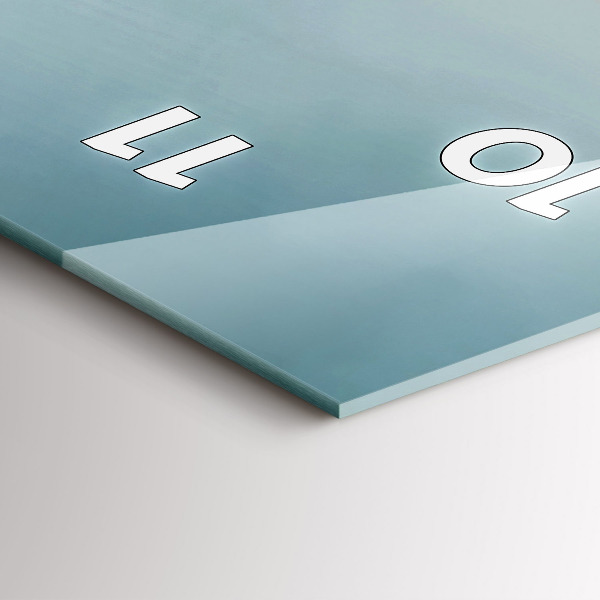 Vertikální skleněné hodiny Surrealistický plameňák