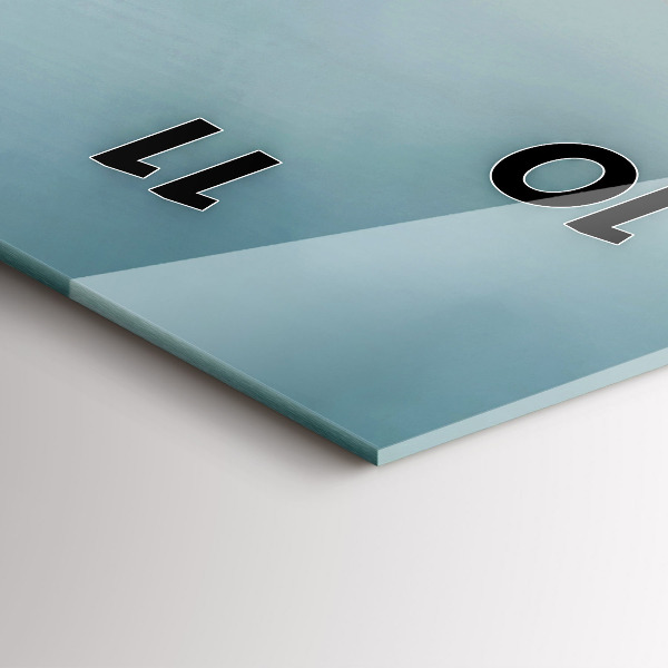 Vertikální skleněné hodiny Surrealistický plameňák