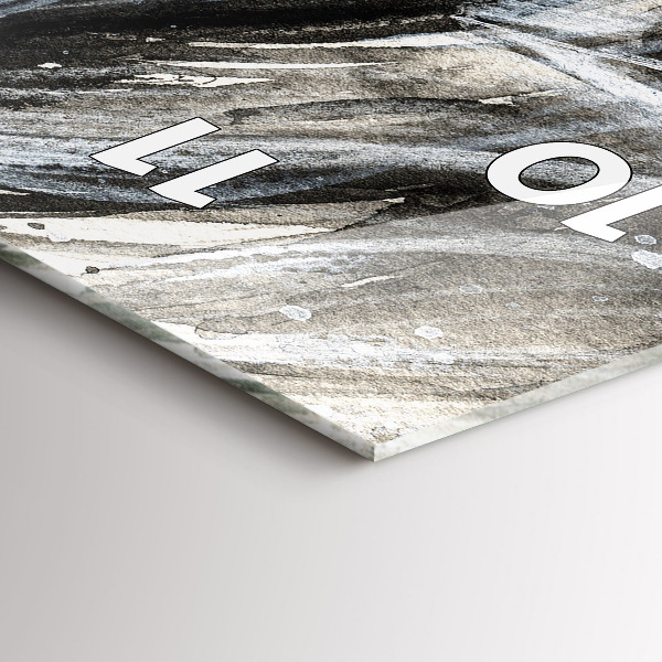 Vertikální skleněné hodiny Malovaný portrét