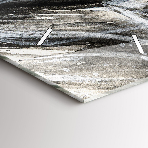 Vertikální skleněné hodiny Malovaný portrét