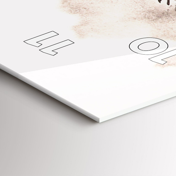 Vertikální skleněné hodiny Cválající koně