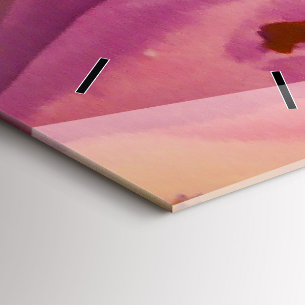 Vertikální skleněné hodiny Malba žen