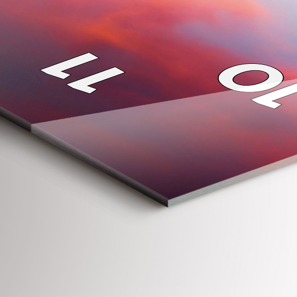 Vertikální skleněné hodiny Matterhornské jezero Stellisee