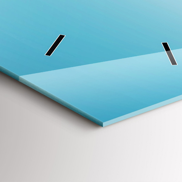 Vertikální skleněné hodiny Létající ostrov