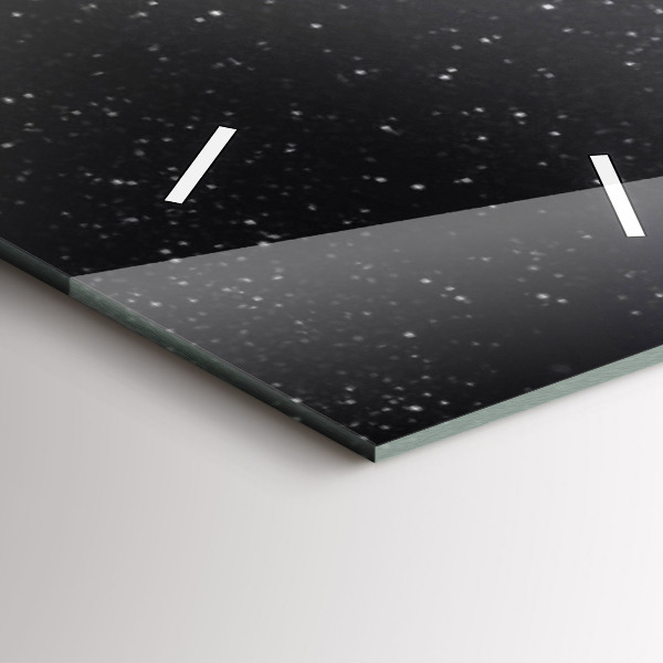 Vertikální skleněné hodiny Vesmír a planety