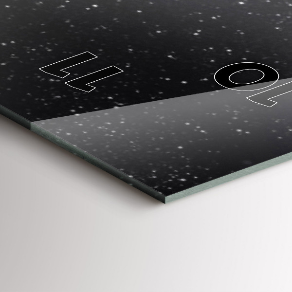 Vertikální skleněné hodiny Vesmír a planety