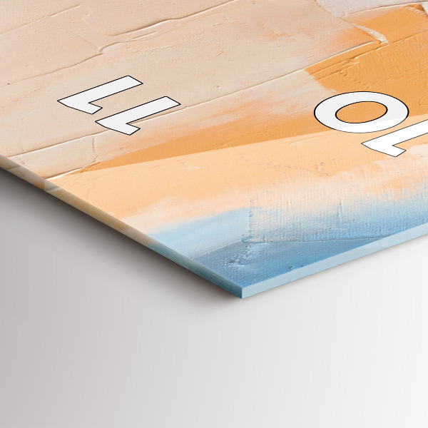 Vertikální skleněné hodiny Portrét ženy