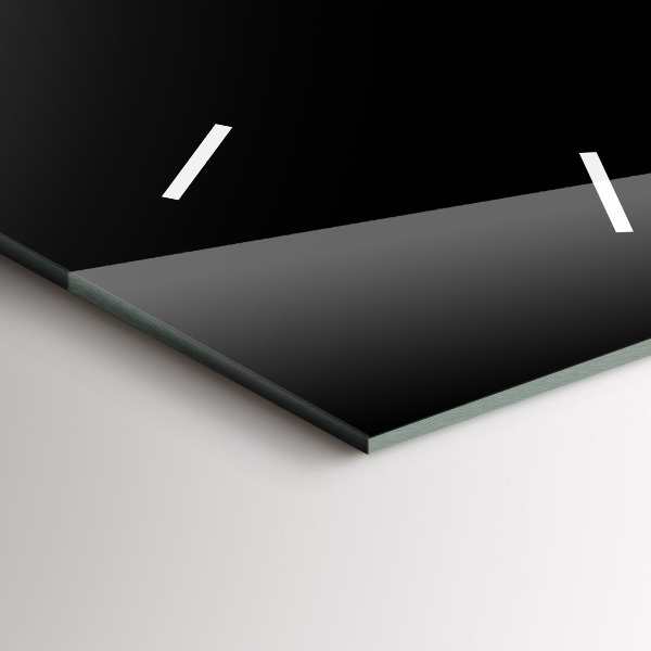 Vertikální skleněné hodiny Barevné ptačí peří