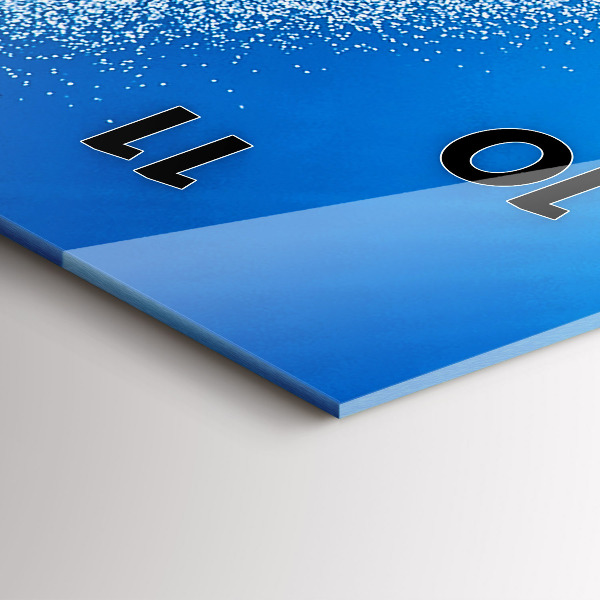 Vertikální skleněné hodiny Surfování na Havaji