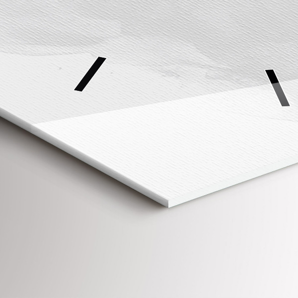 Vertikální skleněné hodiny Grafika kytary