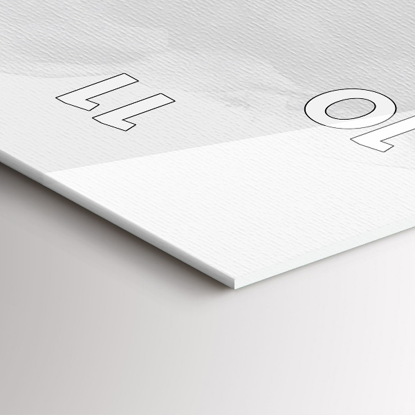 Vertikální skleněné hodiny Grafika kytary